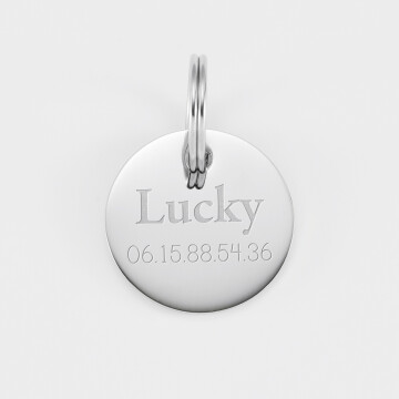 Médaille cheval personnalisée acier inoxydable ronde M