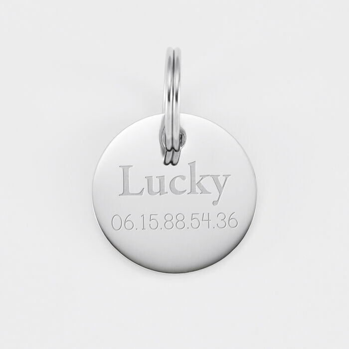 Médaille cheval personnalisée acier inoxydable ronde M