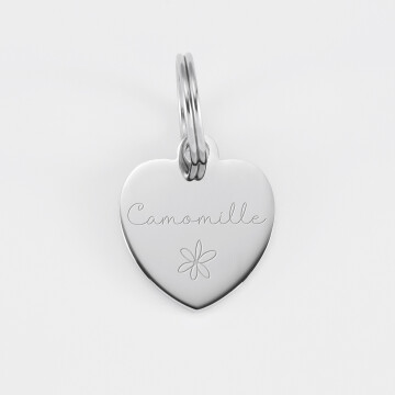 Médaille cheval personnalisée acier inoxydable coeur S