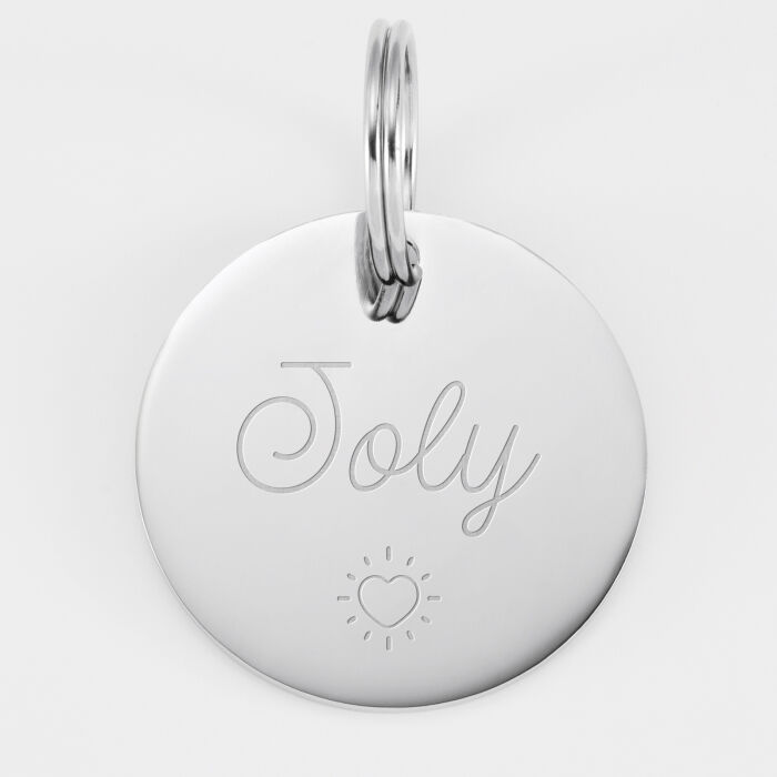 Médaille cheval personnalisée acier inoxydable ronde M