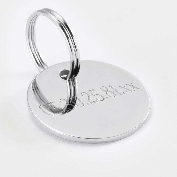 Médaille cheval personnalisée acier inoxydable ronde M