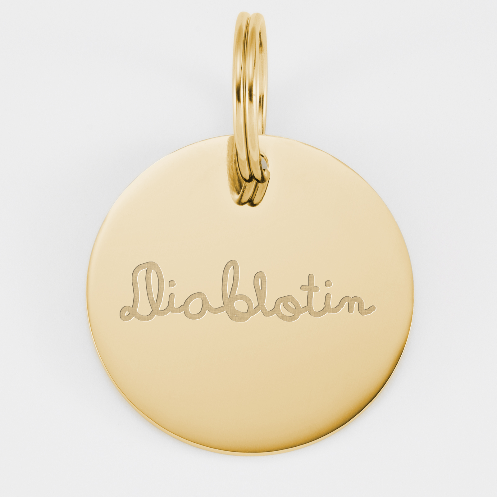 Médaille personnalisée cheval Fleur acrylique coloré M | Petite Balzane