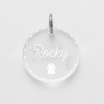 Médaille cheval personnalisée acrylique ronde M