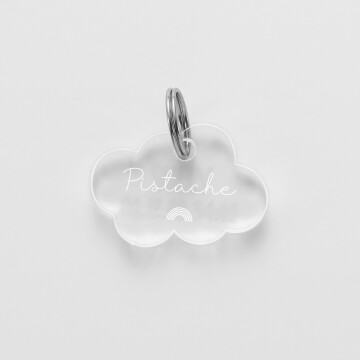 Médaille cheval personnalisée acrylique nuage XS