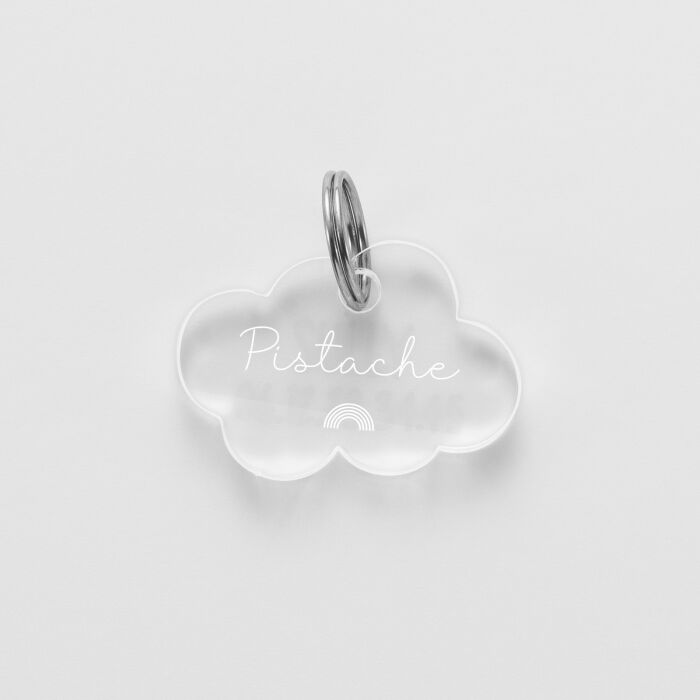 Médaille cheval personnalisée acrylique nuage XS