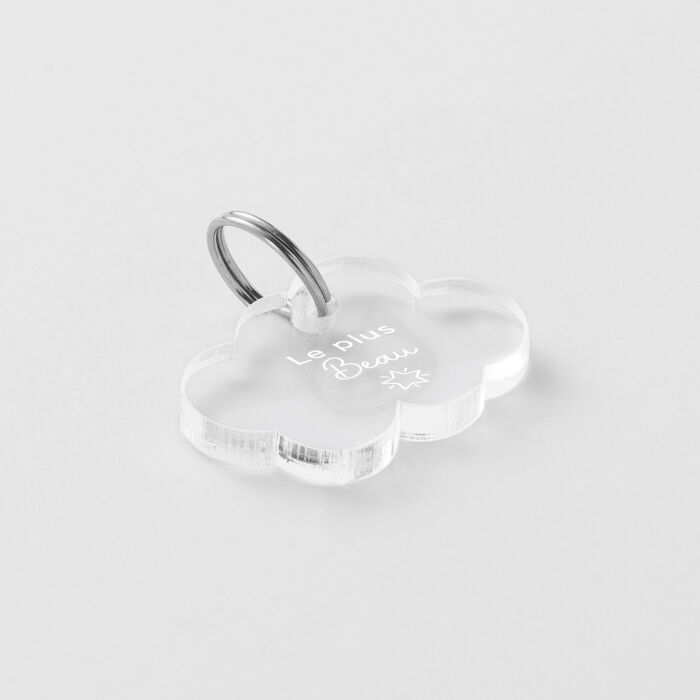 Médaille cheval personnalisée acrylique nuage XS