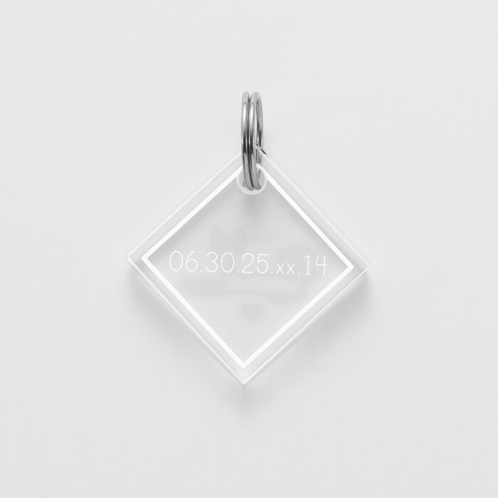 Médaille cheval personnalisée acrylique Losange S