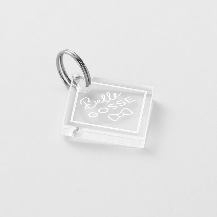 Médaille cheval personnalisée acrylique Losange S