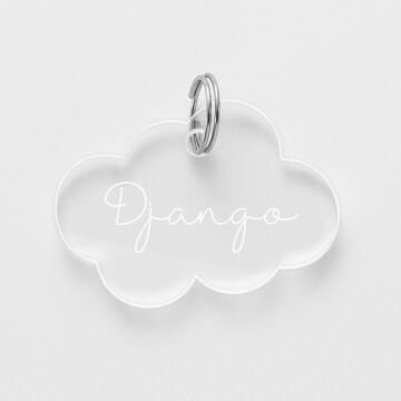 Médaille cheval personnalisée acrylique nuage M