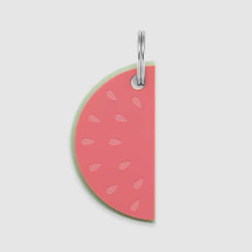 Médaille cheval personnalisée acrylique coloré Pastèque S