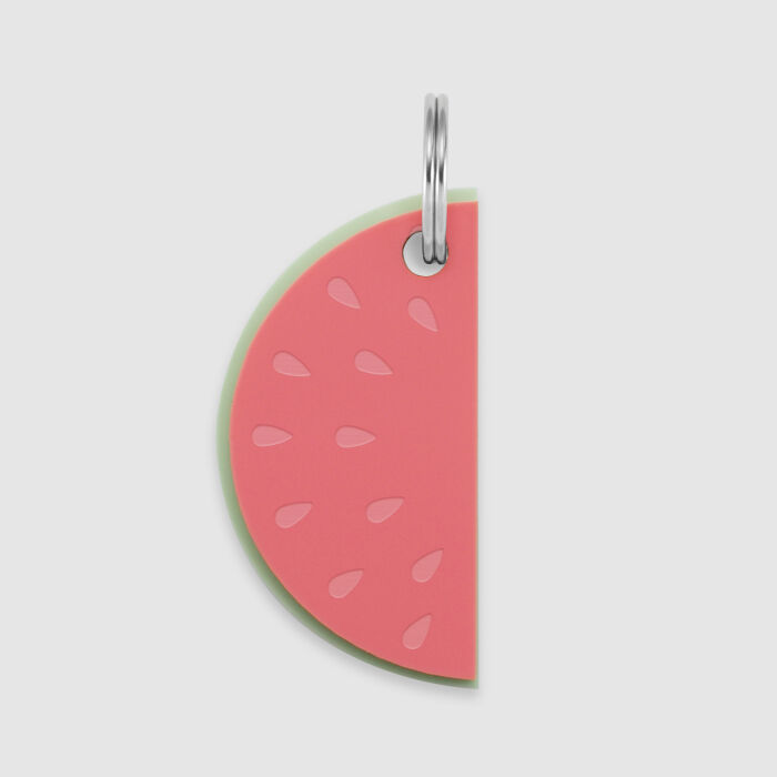 Médaille cheval personnalisée acrylique coloré Pastèque S