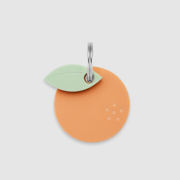 Médaille cheval personnalisée acrylique coloré Orange S