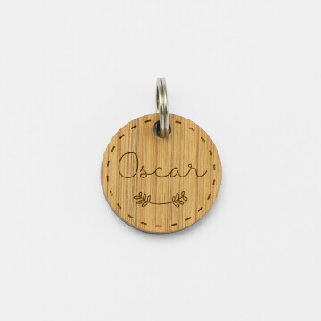 Médaille cheval personnalisée bois ronde S