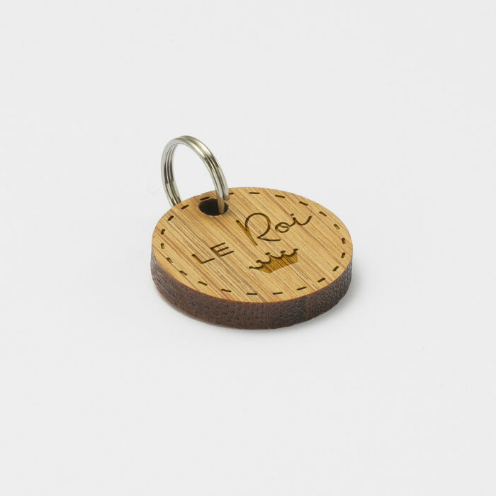 Médaille cheval personnalisée bois ronde S